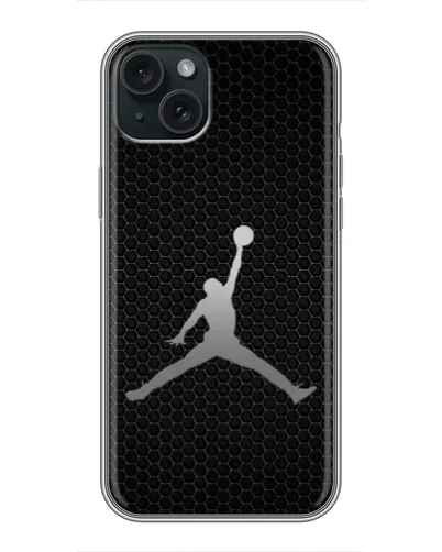 Чохол для iPhone 15 Plus з картинкою «Jordan Dark Carbon» Чохол для iPhone 15 Plus з картинкою «Jordan Dark Carbon»