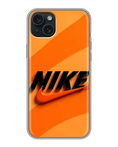 Чохол для iPhone 15 Plus з картинкою «Помаранчевий драйв Nike»