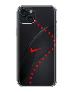 Чохол для iPhone 15 Plus з картинкою «Абстрактний дизайн Nike»
