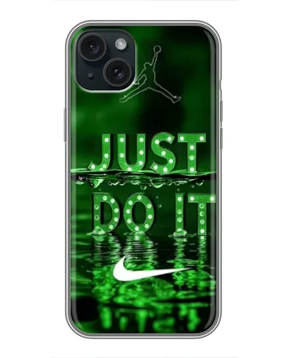 Чохол для iPhone 15 Plus з картинкою «Зелений неоновий Nike»