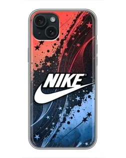 Чохол для iPhone 15 Plus з картинкою «Градієнтний принт Найк»