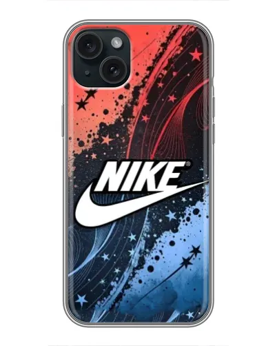 Чохол для iPhone 15 Plus з картинкою «Градієнтний принт Найк»