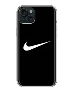 Чохол для iPhone 15 Plus з картинкою «Мінімалістичний Найк» Чохол для iPhone 15 Plus з картинкою «Мінімалістичний Найк»