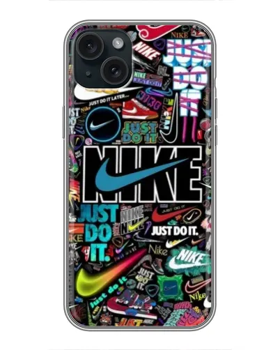 Чохол для iPhone 15 Plus з картинкою «Яскравий колаж Nike» Чохол для iPhone 15 Plus з картинкою «Яскравий колаж Nike»