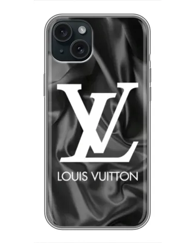 Чохол для iPhone 15 Plus з картинкою «Шовковий Louis Vuitton»