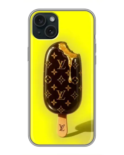 Чохол для iPhone 15 Plus з картинкою «Морозиво від LV»