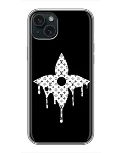 Чохол для iPhone 15 Plus з картинкою «Квіткова монограма»