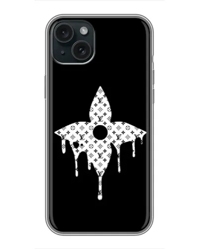 Чохол для iPhone 15 Plus з картинкою «Квіткова монограма»