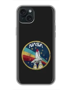 Чохол для iPhone 15 Plus з картинкою «NASA — емблема місії»