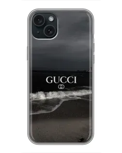 Чохол для iPhone 15 Plus з картинкою «Gucci — морський прибій»