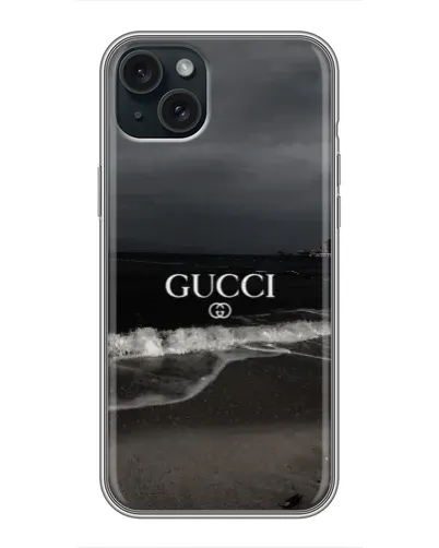 Чохол для iPhone 15 Plus з картинкою «Gucci — морський прибій»