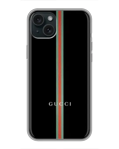 Чохол для iPhone 15 Plus з картинкою «Gucci — строга лінія» Чохол для iPhone 15 Plus з картинкою «Gucci — строга лінія»