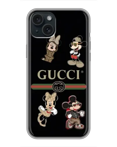 Чохол для iPhone 15 Plus з картинкою «Gucci — герої Disney та монограма» Чохол для iPhone 15 Plus з картинкою «Gucci — герої Disney та монограма»