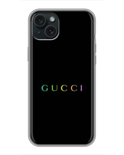 Чохол для iPhone 15 Plus з картинкою «Gucci — неоновий мінімалізм» Чохол для iPhone 15 Plus з картинкою «Gucci — неоновий мінімалізм»