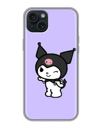 Чохол для iPhone 15 Plus з картинкою «Класична Kuromi»