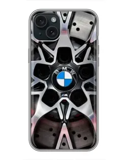Чохол для iPhone 15 Plus з картинкою «BMW — деталь диска» Чохол для iPhone 15 Plus з картинкою «BMW — деталь диска»