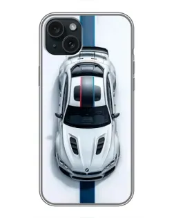 Чохол для iPhone 15 Plus з картинкою «Вид зверху — BMW M»