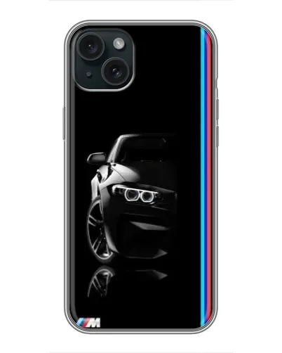 Чохол для iPhone 15 Plus з картинкою «Силует BMW в темряві» Чохол для iPhone 15 Plus з картинкою «Силует BMW в темряві»