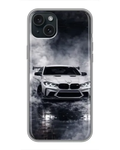 Чохол для iPhone 15 Plus з картинкою «BMW крізь туман» Чохол для iPhone 15 Plus з картинкою «BMW крізь туман»