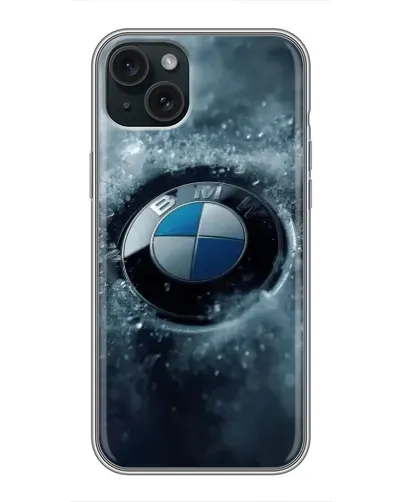 Чохол для iPhone 15 Plus з картинкою «Логотип BMW — лід» Чохол для iPhone 15 Plus з картинкою «Логотип BMW — лід»