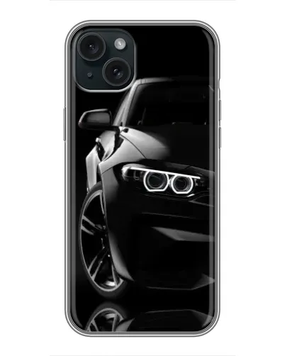 Чохол для iPhone 15 Plus з картинкою «Чорна BMW — профіль» Чохол для iPhone 15 Plus з картинкою «Чорна BMW — профіль»