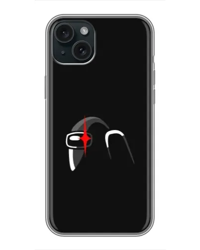 Чохол для iPhone 15 Plus з картинкою «Among Us шолом»