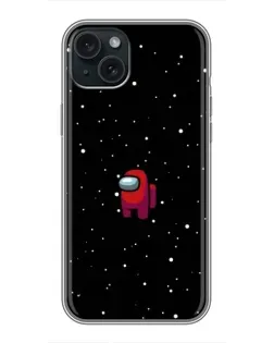 Чохол для iPhone 15 Plus з картинкою «Червоний Among Us»