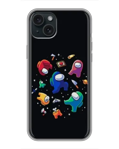Чохол для iPhone 15 Plus з картинкою «Among Us космос»