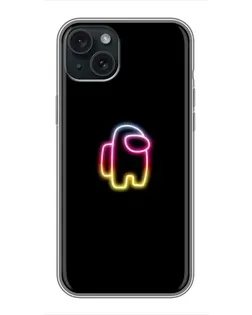 Чохол для iPhone 15 Plus з картинкою «Among Us градієнт»