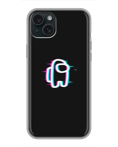 Чохол для iPhone 15 Plus з картинкою «Among Us неон»