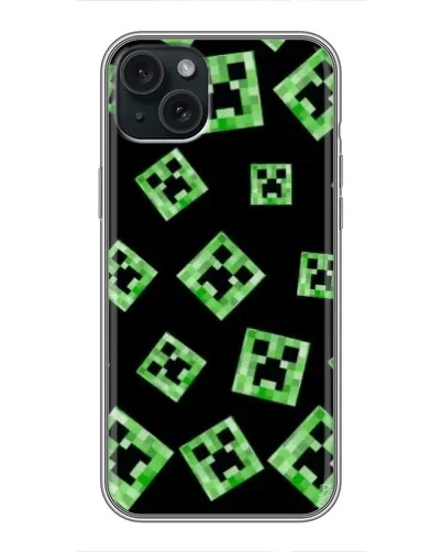 Чохол для iPhone 15 Plus з картинкою «Паттерн з кріперами»