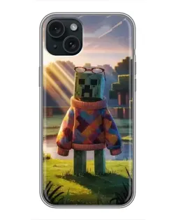 Чохол для iPhone 15 Plus з картинкою «Кріпер у светрі»