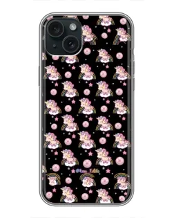 Чохол для iPhone 15 Plus з картинкою «Magic Unicorn паттерн»