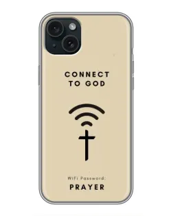 Чехол для iPhone 15 Plus с картинкой «Молитва Connect»