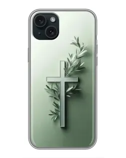 Чехол для iPhone 15 Plus с картинкой «Оливковая ветвь»