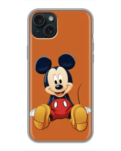 Чохол для iPhone 15 Plus з картинкою «Міккі відпочиває»
