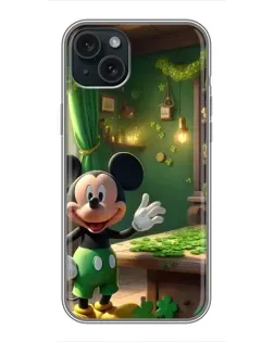 Чохол для iPhone 15 Plus з картинкою «Міккі в майстерні»