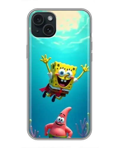 Чохол для iPhone 15 Plus з картинкою «Спанч Боб під водою» Чохол для iPhone 15 Plus з картинкою «Спанч Боб під водою»