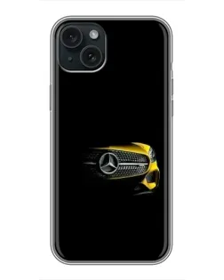Чохол для iPhone 15 Plus з картинкою «Mercedes — ретро стиль»