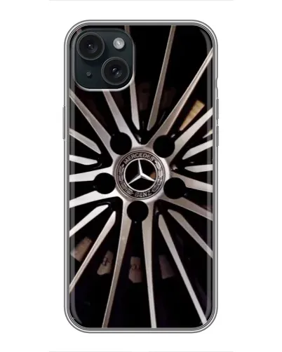 Чехол для iPhone 15 Plus с картинкой «Диск Mercedes»