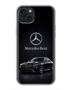 Чохол для iPhone 15 Plus з картинкою «Mercedes — решітка радіатора»