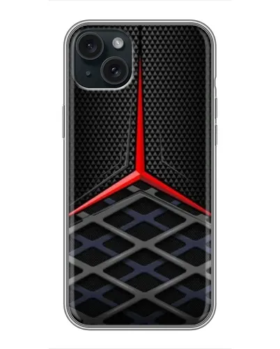 Чохол для iPhone 15 Plus з картинкою «Mercedes Carbon Grid» Чохол для iPhone 15 Plus з картинкою «Mercedes Carbon Grid»