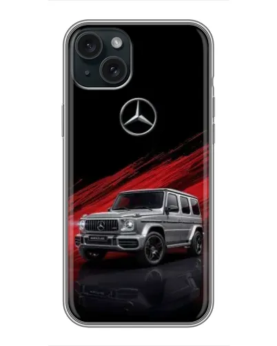 Чохол для iPhone 15 Plus з картинкою «Mercedes G-Class червоний» Чохол для iPhone 15 Plus з картинкою «Mercedes G-Class червоний»