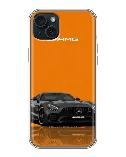Чохол для iPhone 15 Plus з картинкою «Помаранчевий Mercedes AMG» Чохол для iPhone 15 Plus з картинкою «Помаранчевий Mercedes AMG»