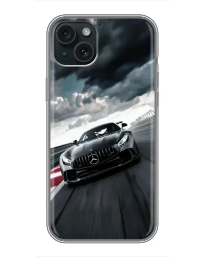 Чохол для iPhone 15 Plus з картинкою «Гоночний Mercedes AMG» Чохол для iPhone 15 Plus з картинкою «Гоночний Mercedes AMG»