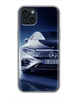 Чохол для iPhone 15 Plus з картинкою «Mercedes EQ — майбутнє»