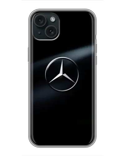 Чохол для iPhone 15 Plus з картинкою «Mercedes на металі» Чохол для iPhone 15 Plus з картинкою «Mercedes на металі»