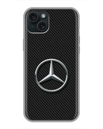 Чохол для iPhone 15 Plus з картинкою «Карбоновий Mercedes стиль» Чохол для iPhone 15 Plus з картинкою «Карбоновий Mercedes стиль»