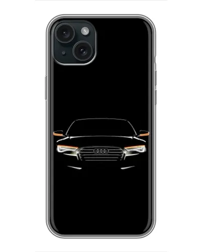 Чохол для iPhone 15 Plus з картинкою «Audi — нічний контур» Чохол для iPhone 15 Plus з картинкою «Audi — нічний контур»