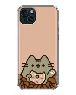 Чохол для iPhone 15 Plus з картинкою «Кавовий Пушин»